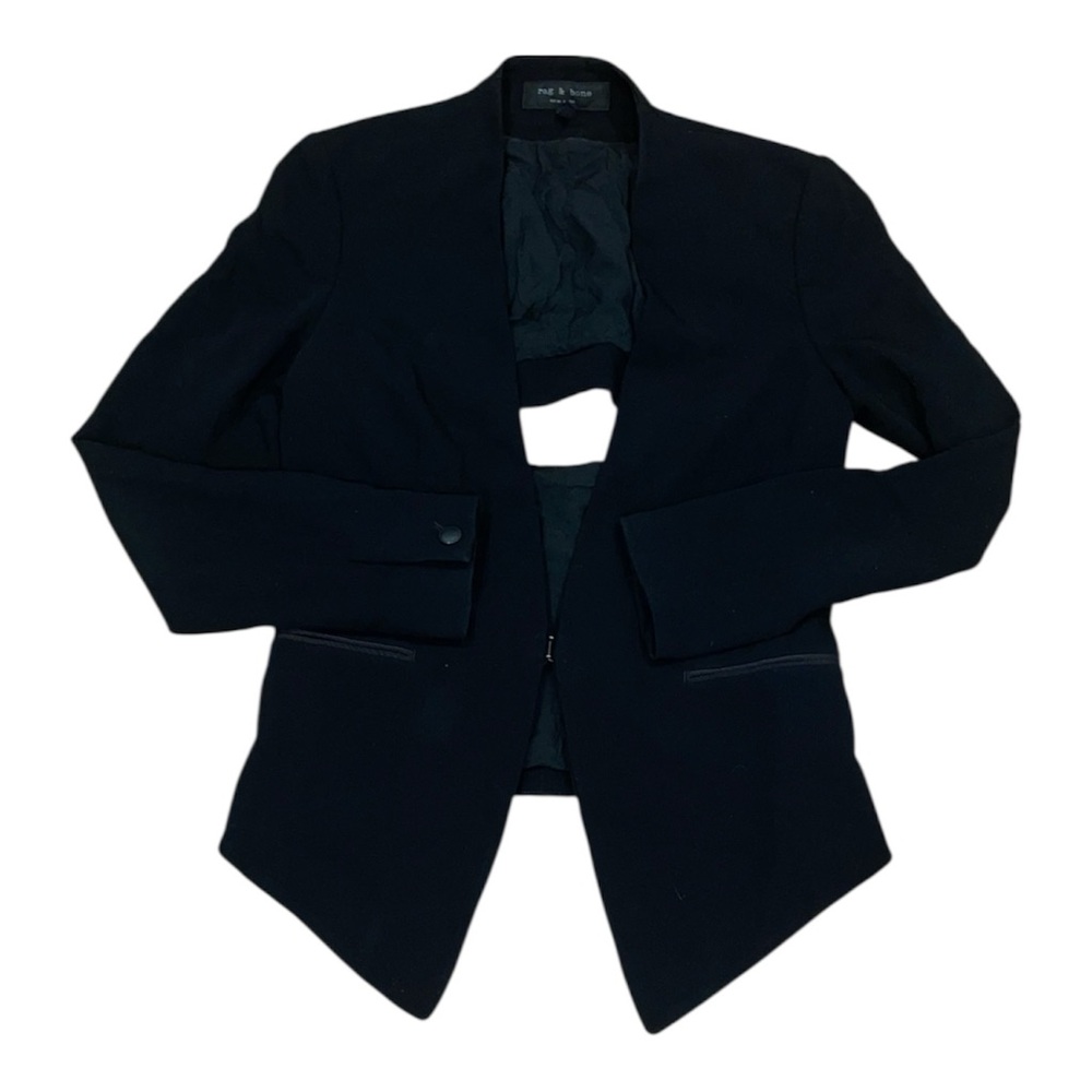 Rag and bone black blazer with back cutout